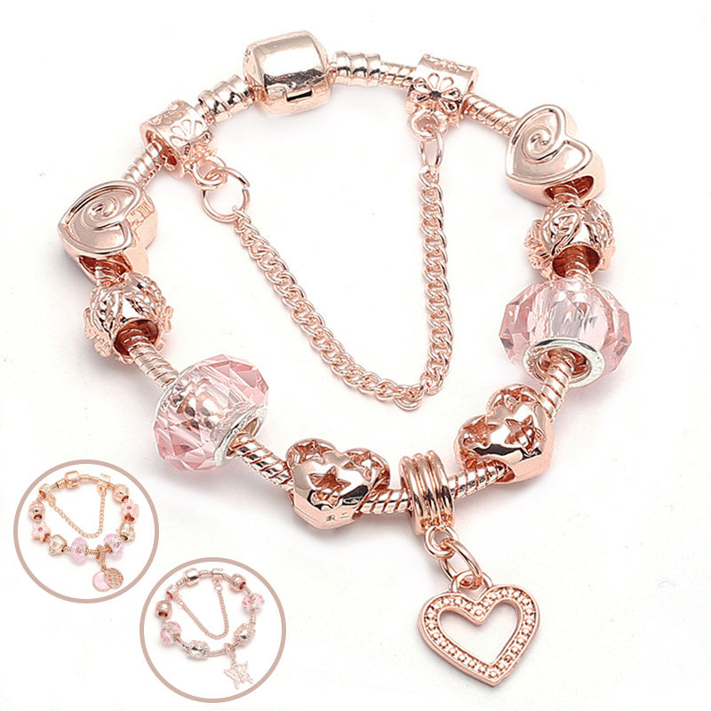 Fashion Love Geometric Rose Gold Bracelet Women's Jewelry